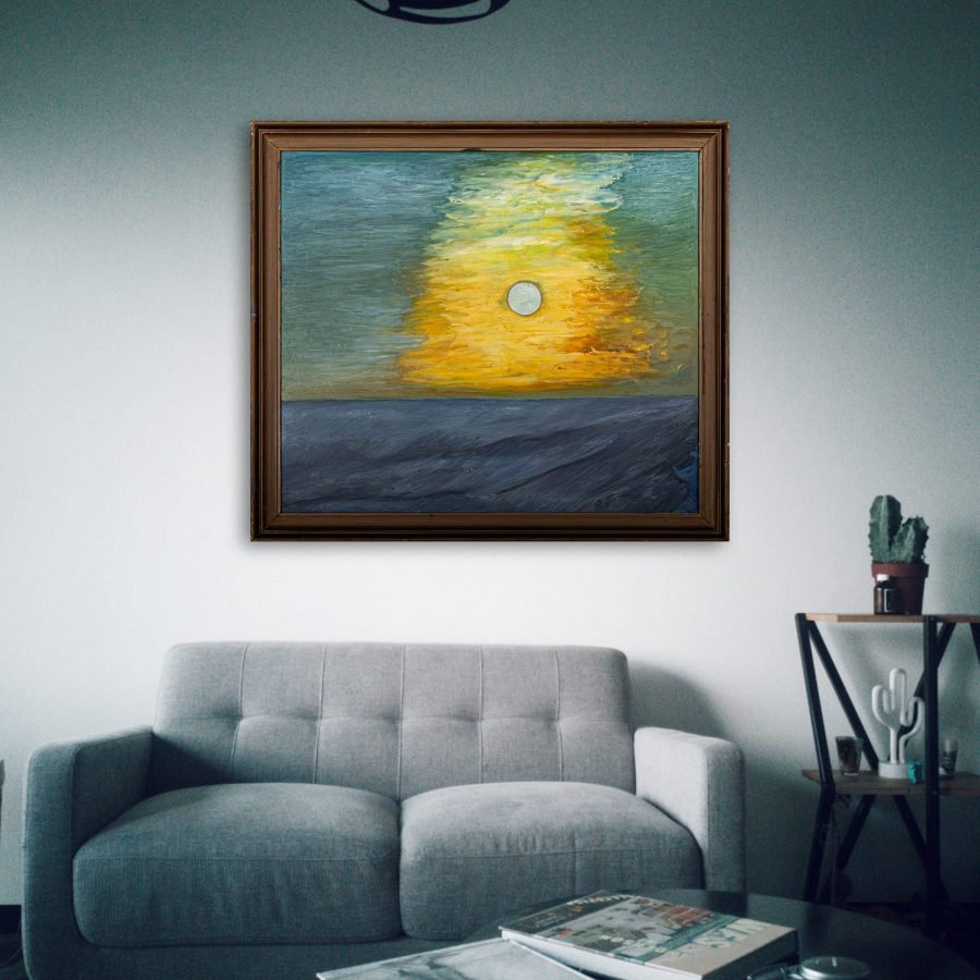 The Rising Sun (Interior View), painting by Ukrainian artist Alvi Siren