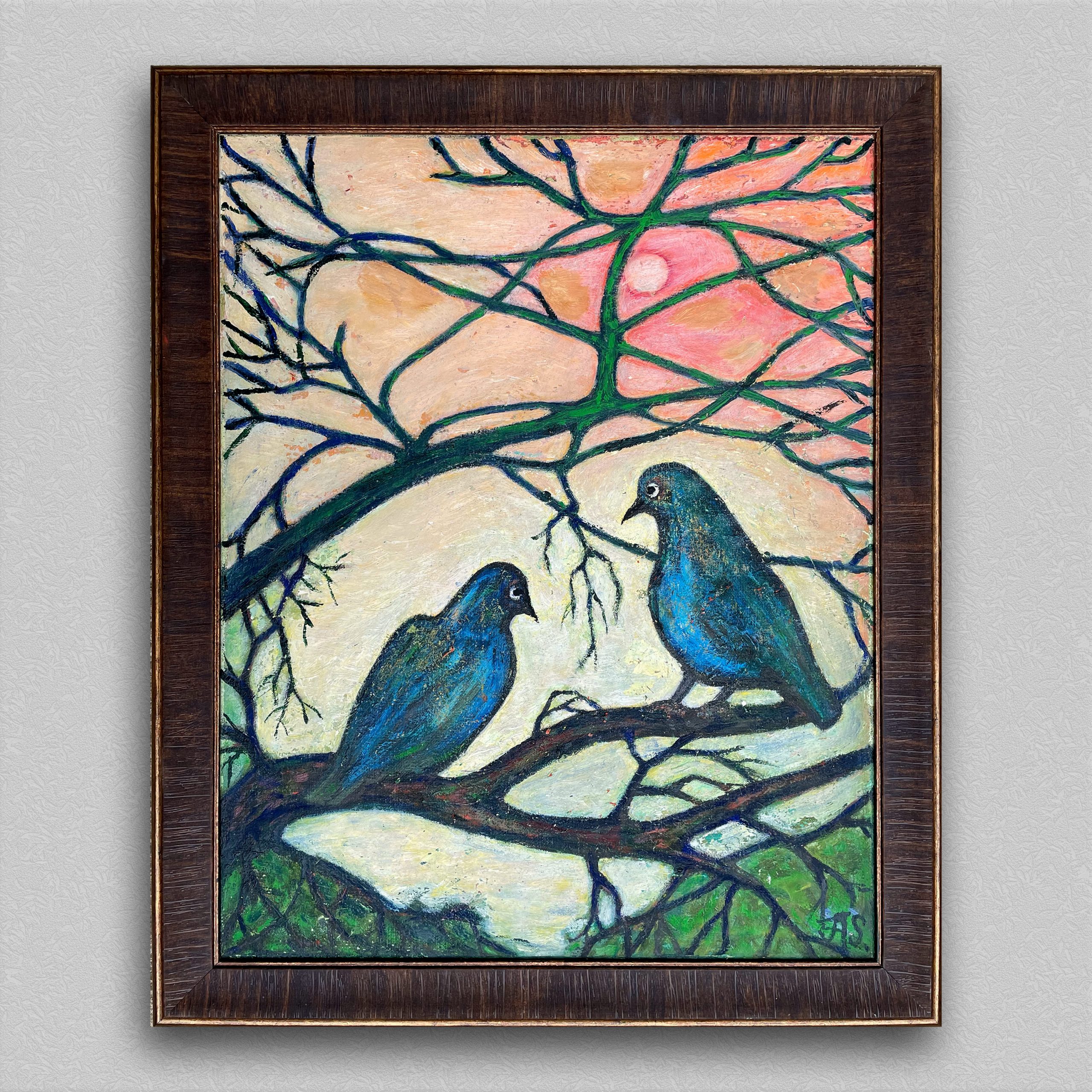 Two Friends, painting by Ukrainian artist Alvi Siren
