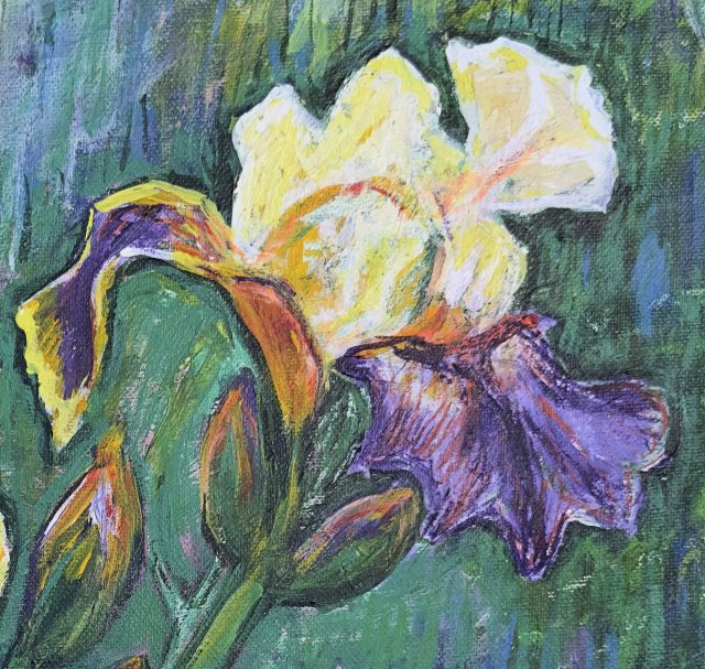 Iris Reverie (Detail), painting by Ukrainian artist Alvi Siren
