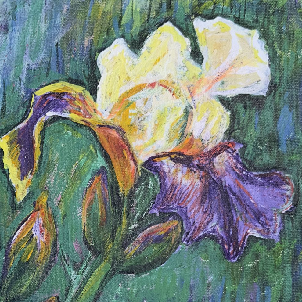 Iris Reverie (Detail), painting by Ukrainian artist Alvi Siren