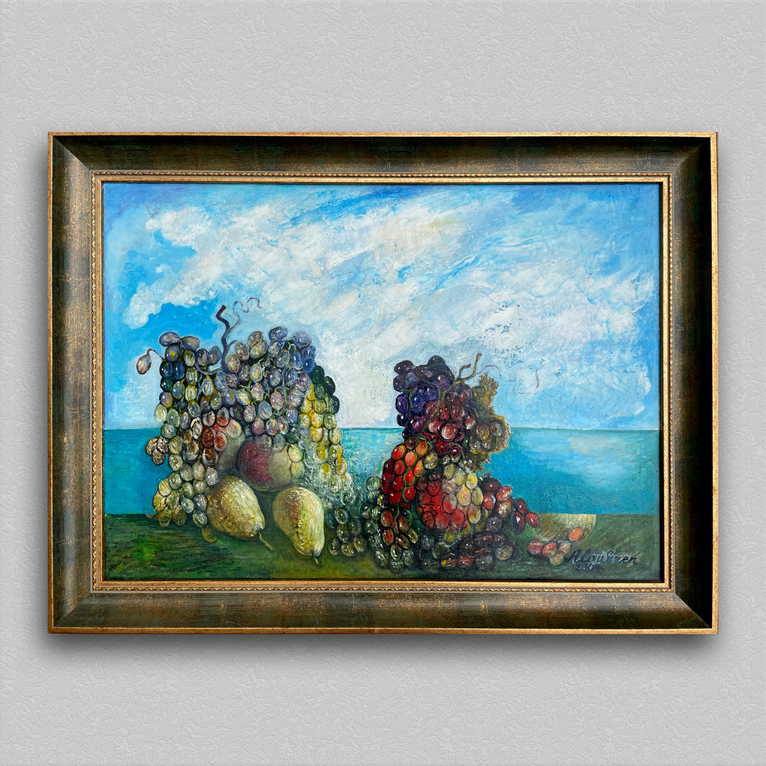 Harvest by the Sea, painting by Ukrainian artist Alvi Siren