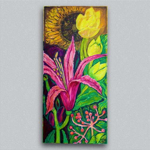 Blooming Beneath the Sun, painting by Ukrainian artist Alvi Siren