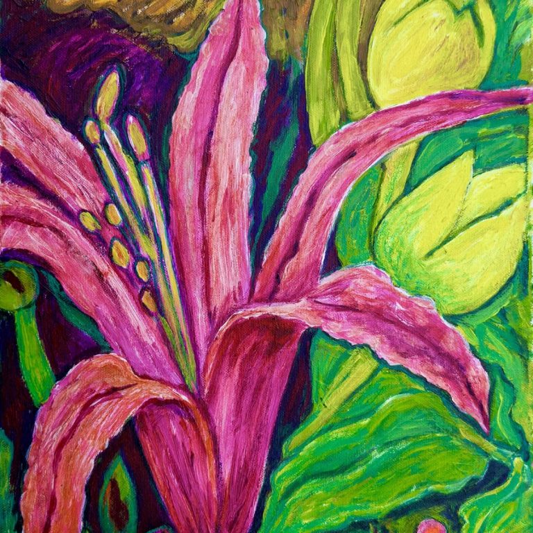 Blooming Beneath the Sun, painting by Ukrainian artist Alvi Siren