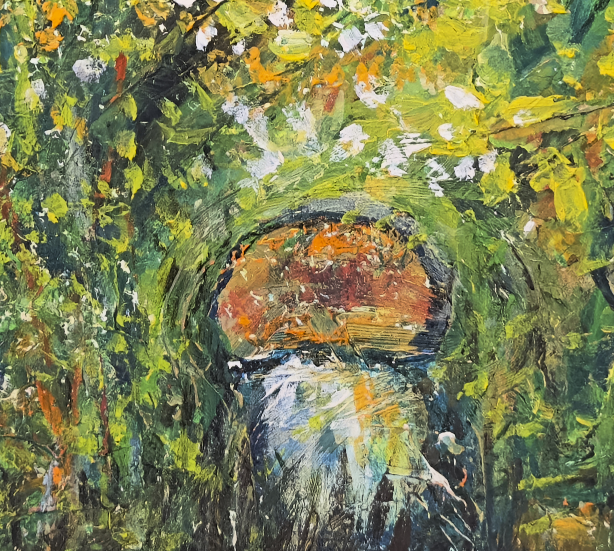 Spirit of Summer (Detail), painting by Ukrainian artist Alvi Siren