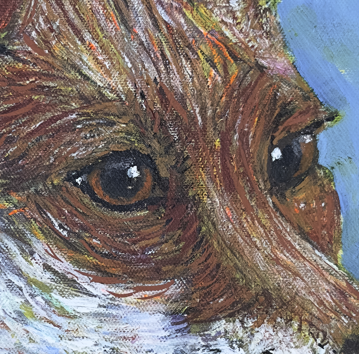 The Fox (Detail), painting by Ukrainian artist Alvi Siren