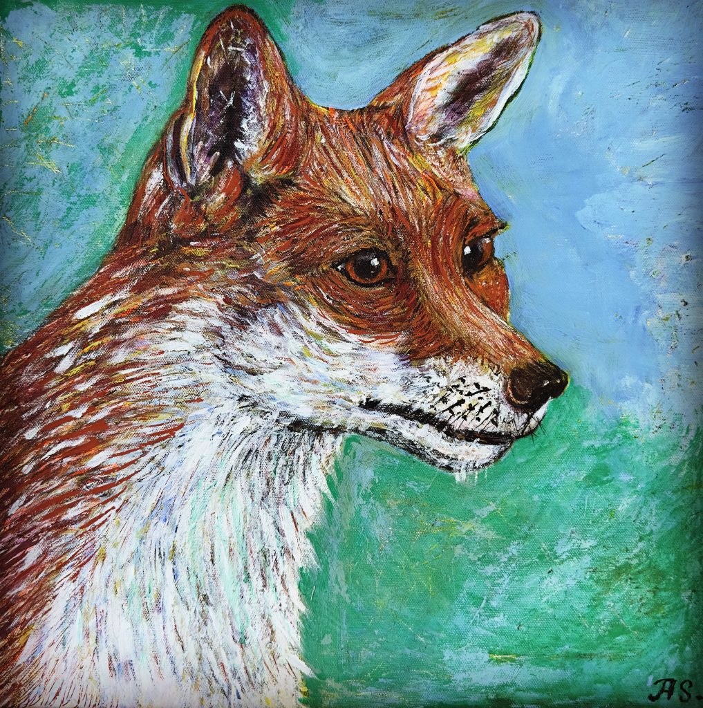 The Fox, painting by Ukrainian artist Alvi Siren