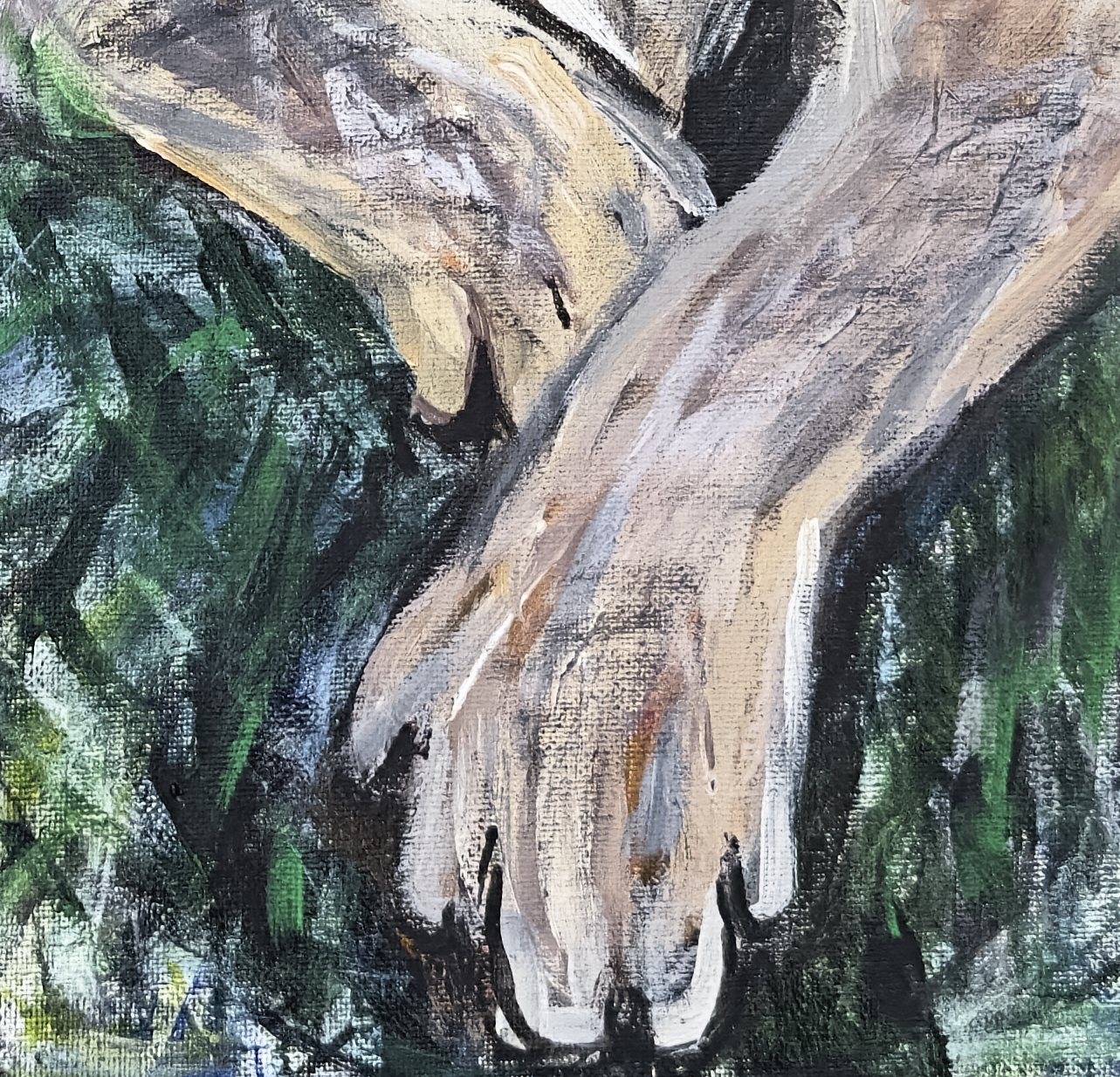 The Wolf (Detail), painting by Ukrainian artist Alvi Siren