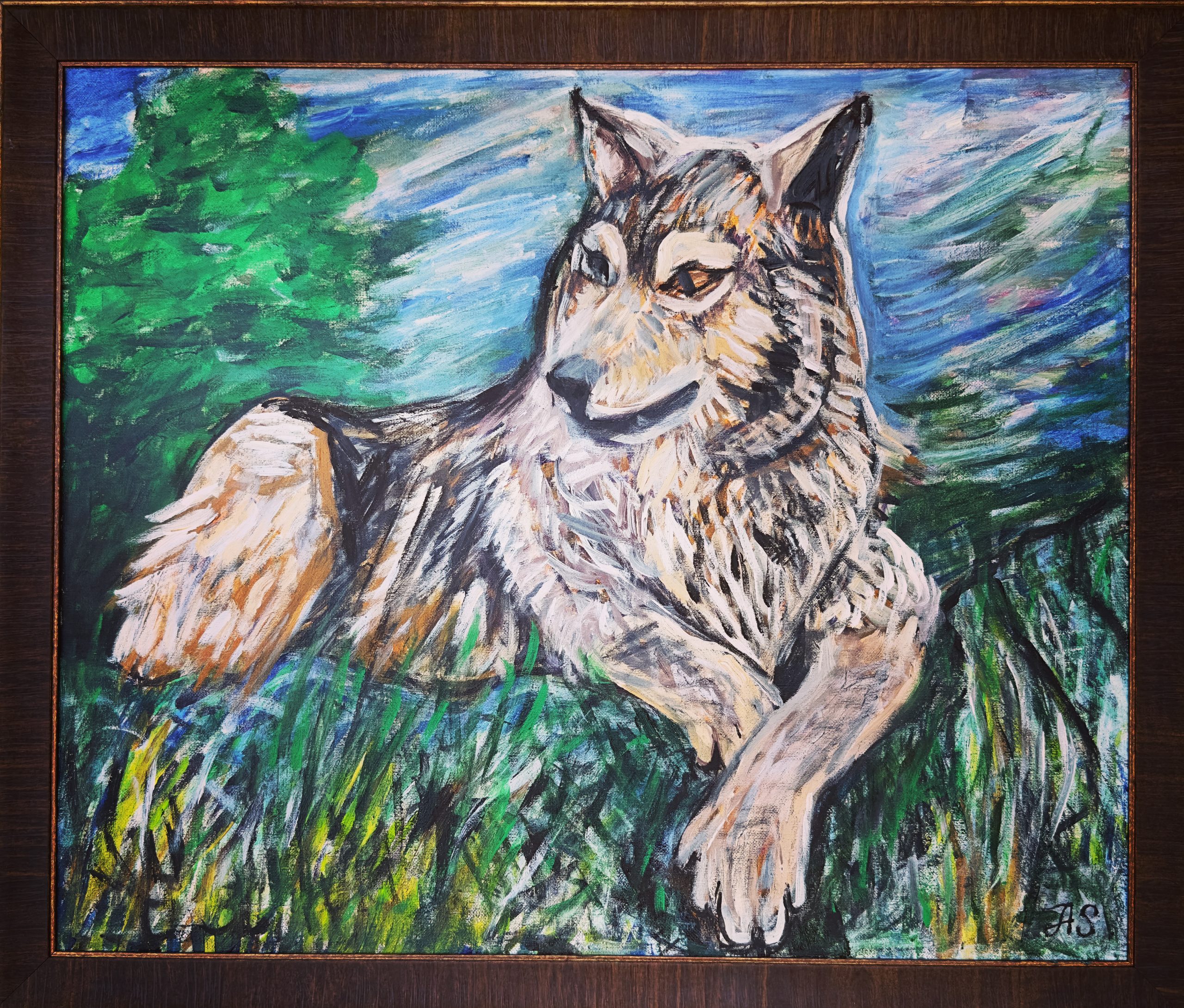 The Wolf, painting by Ukrainian artist Alvi Siren