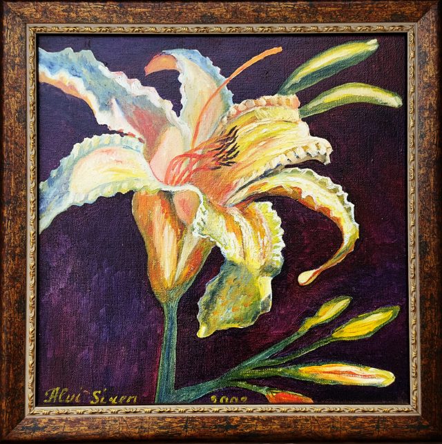 Flickering in the Wind, painting by Ukrainian artist Alvi Siren