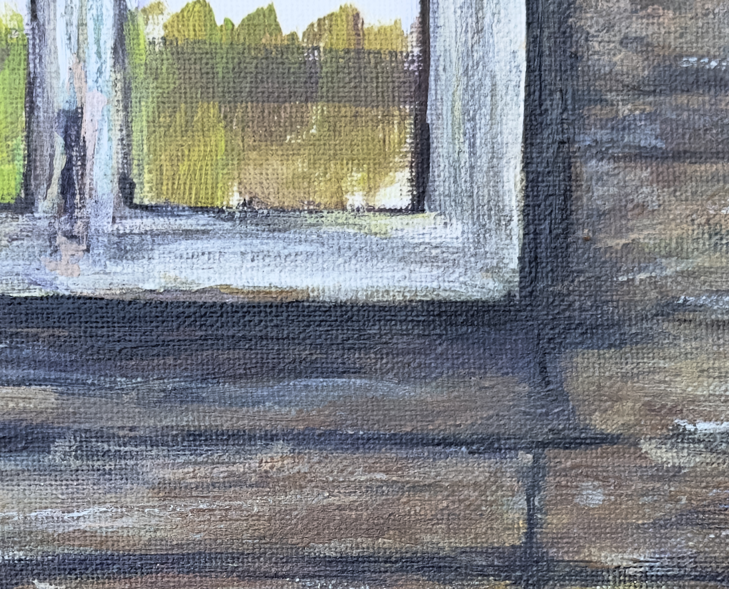 Home (Detail), painting by Ukrainian artist Alvi Siren