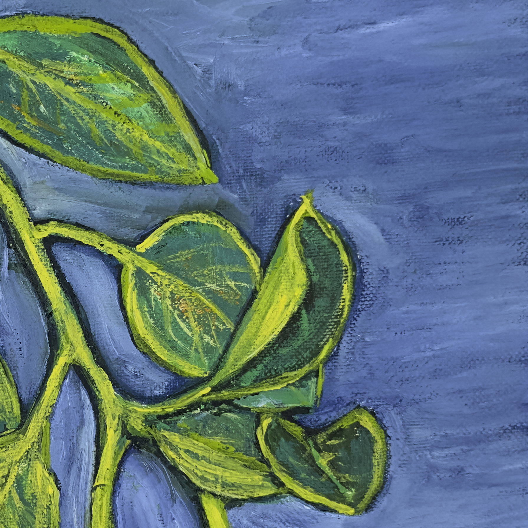 Oranges (Detail), painting by Ukrainian artist Alvi Siren