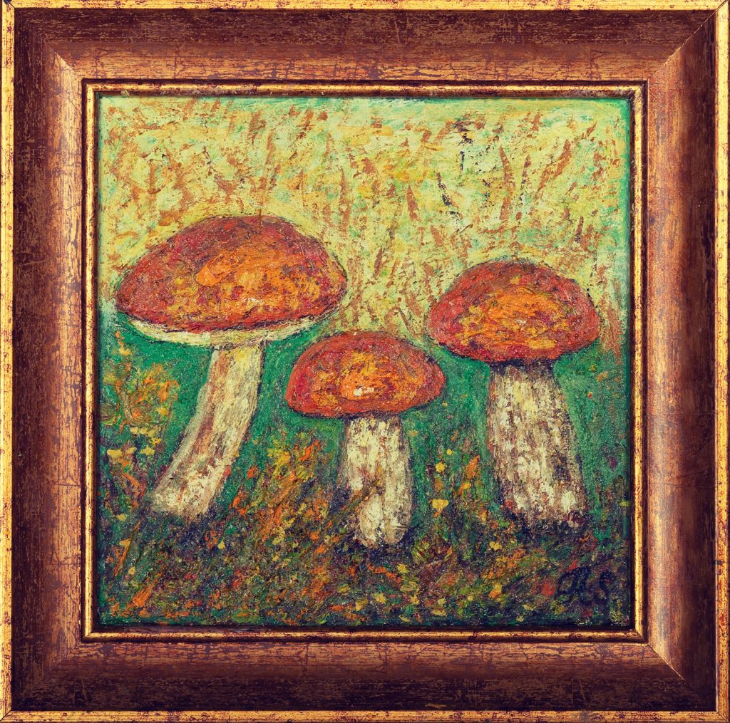 Foxy Bolete, painting by Ukrainian artist Alvi Siren