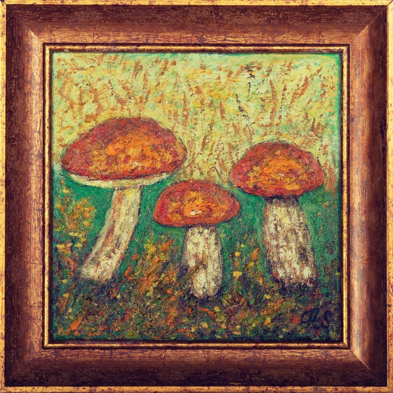 Foxy Bolete, painting by Ukrainian artist Alvi Siren