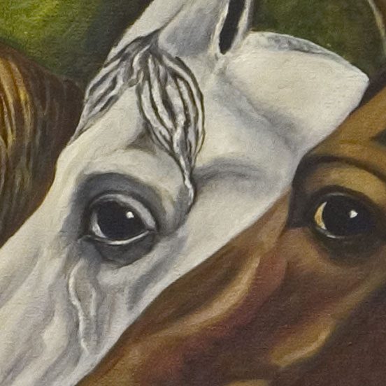 Harmony of Four (Detail), painting by Ukrainian artist Alvi Siren