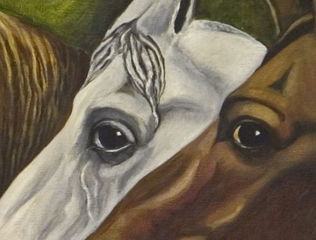 Harmony of Four (Detail), painting by Ukrainian artist Alvi Siren
