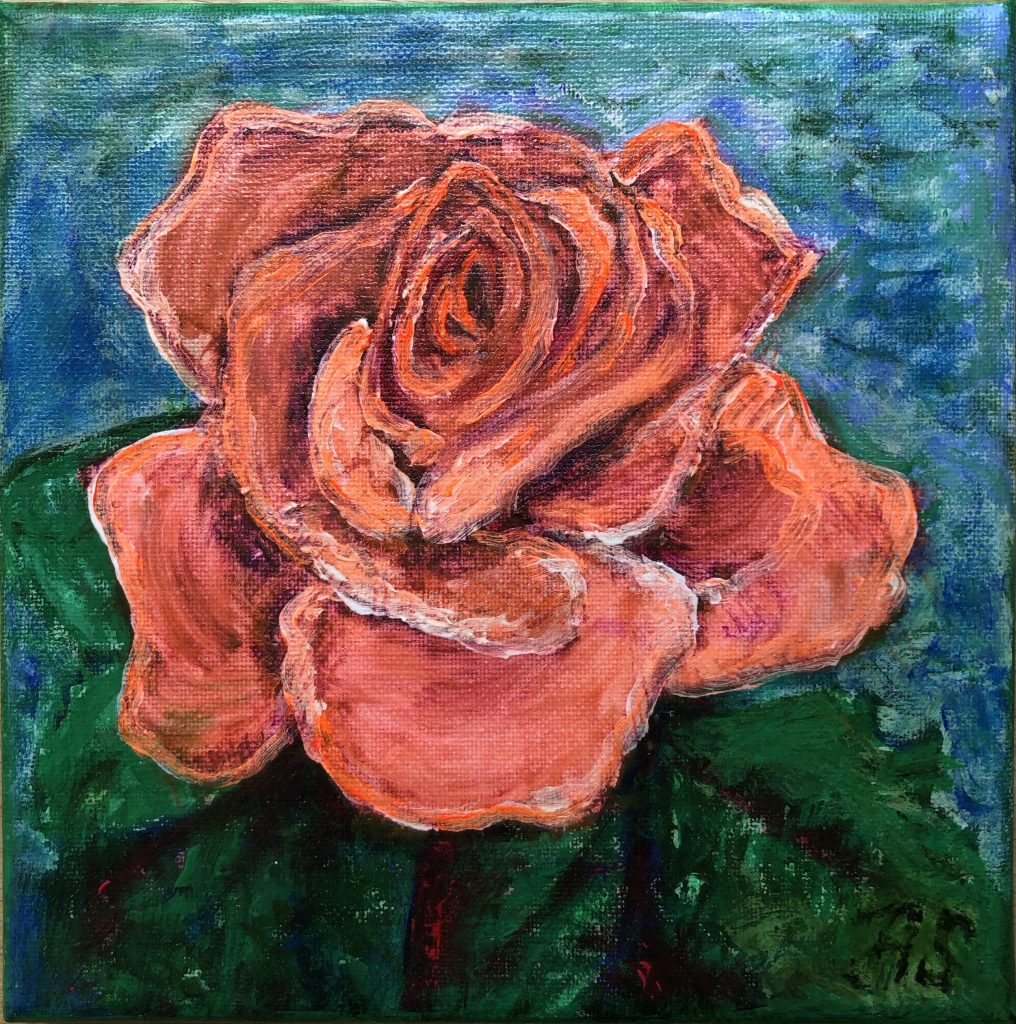 Petals of Coral, painting by Ukrainian artist Alvi Siren