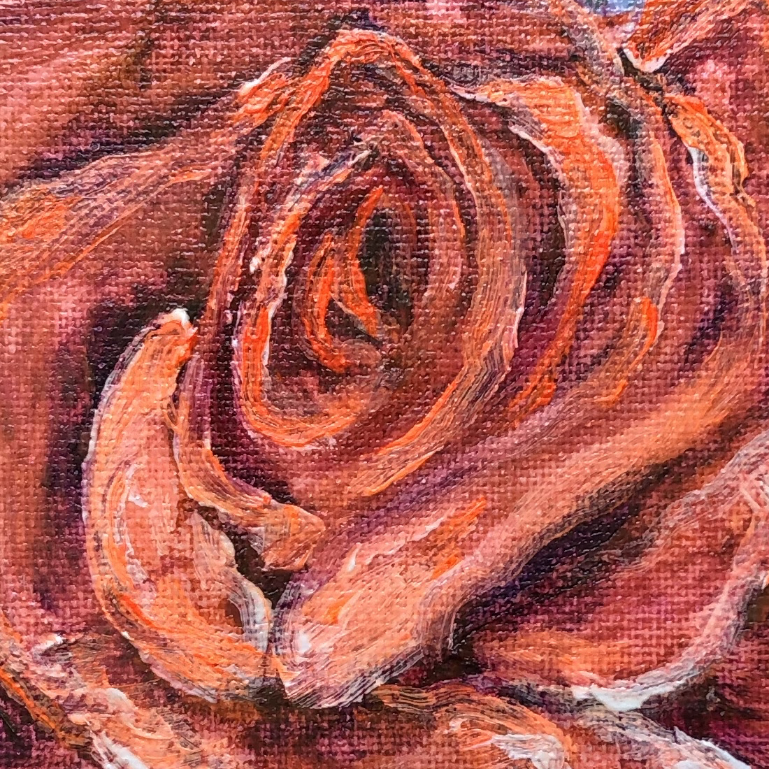 Petals of Coral (Detail View 1), painting by Ukrainian artist Alvi Siren