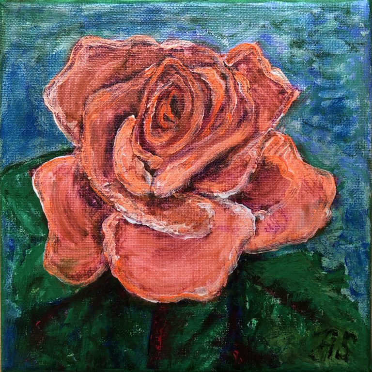 Petals of Coral, painting by Ukrainian artist Alvi Siren
