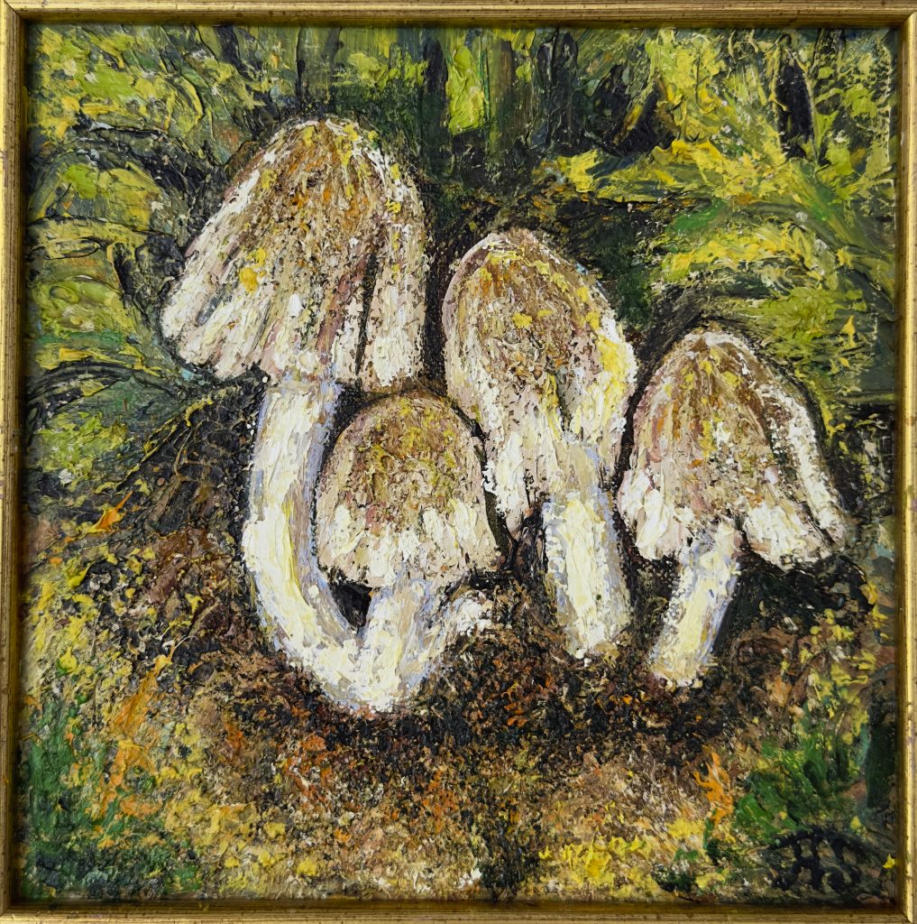 Ivory Boletes, painting by Ukrainian artist Alvi Siren