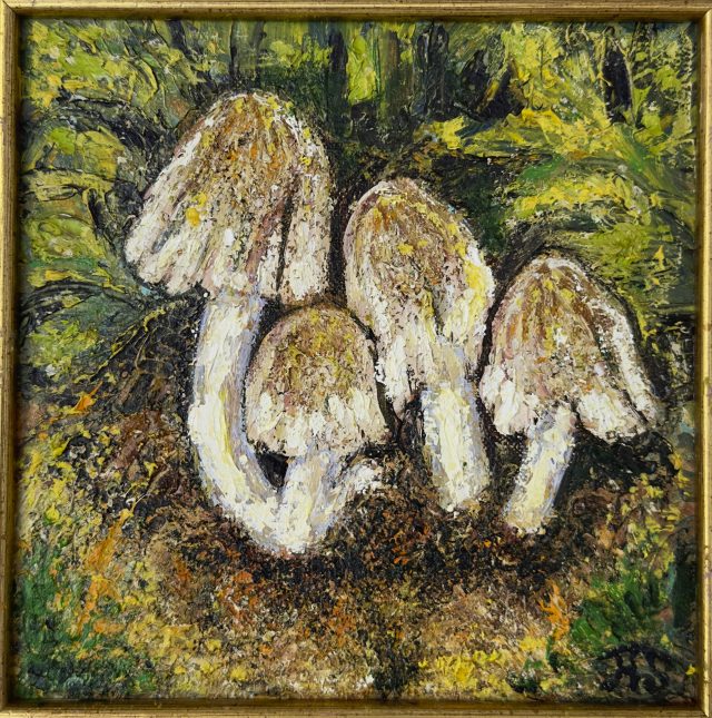 Ivory Boletes, painting by Ukrainian artist Alvi Siren