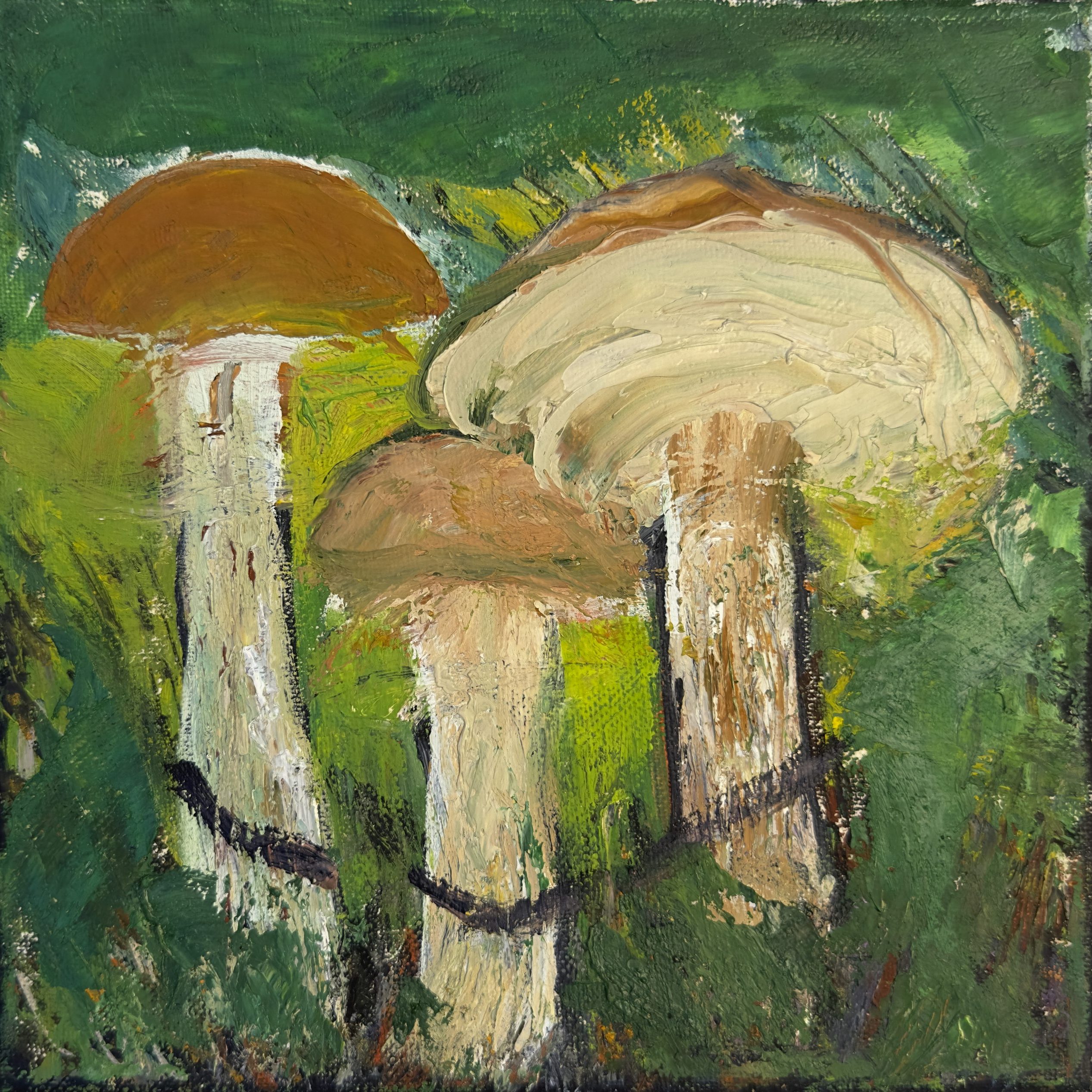 Birch Bolete, painting by Ukrainian artist Alvi Siren