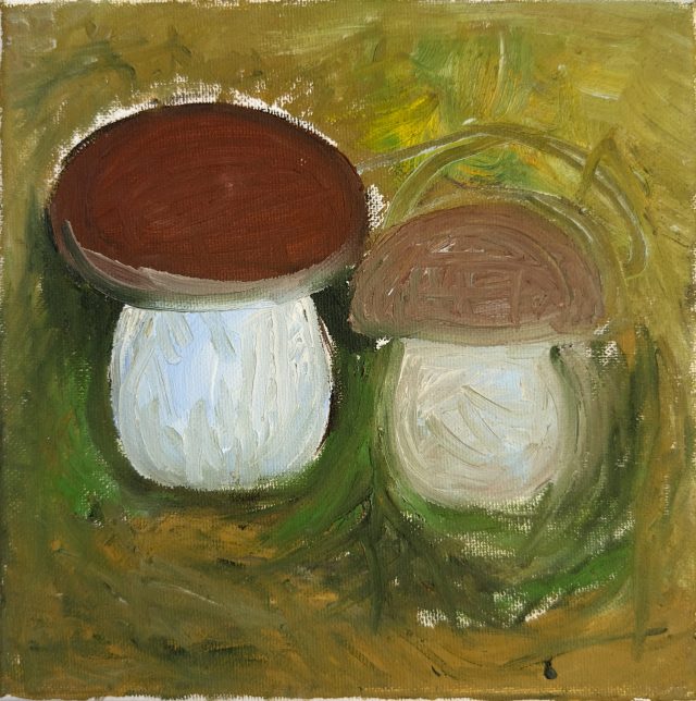 Bolete Study, painting by Ukrainian artist Alvi Siren