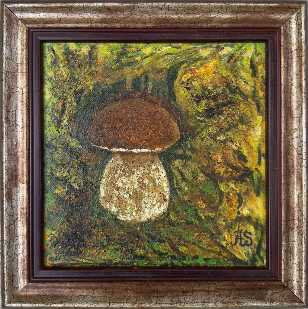 Crowned in Moss, painting by Ukrainian artist Alvi Siren