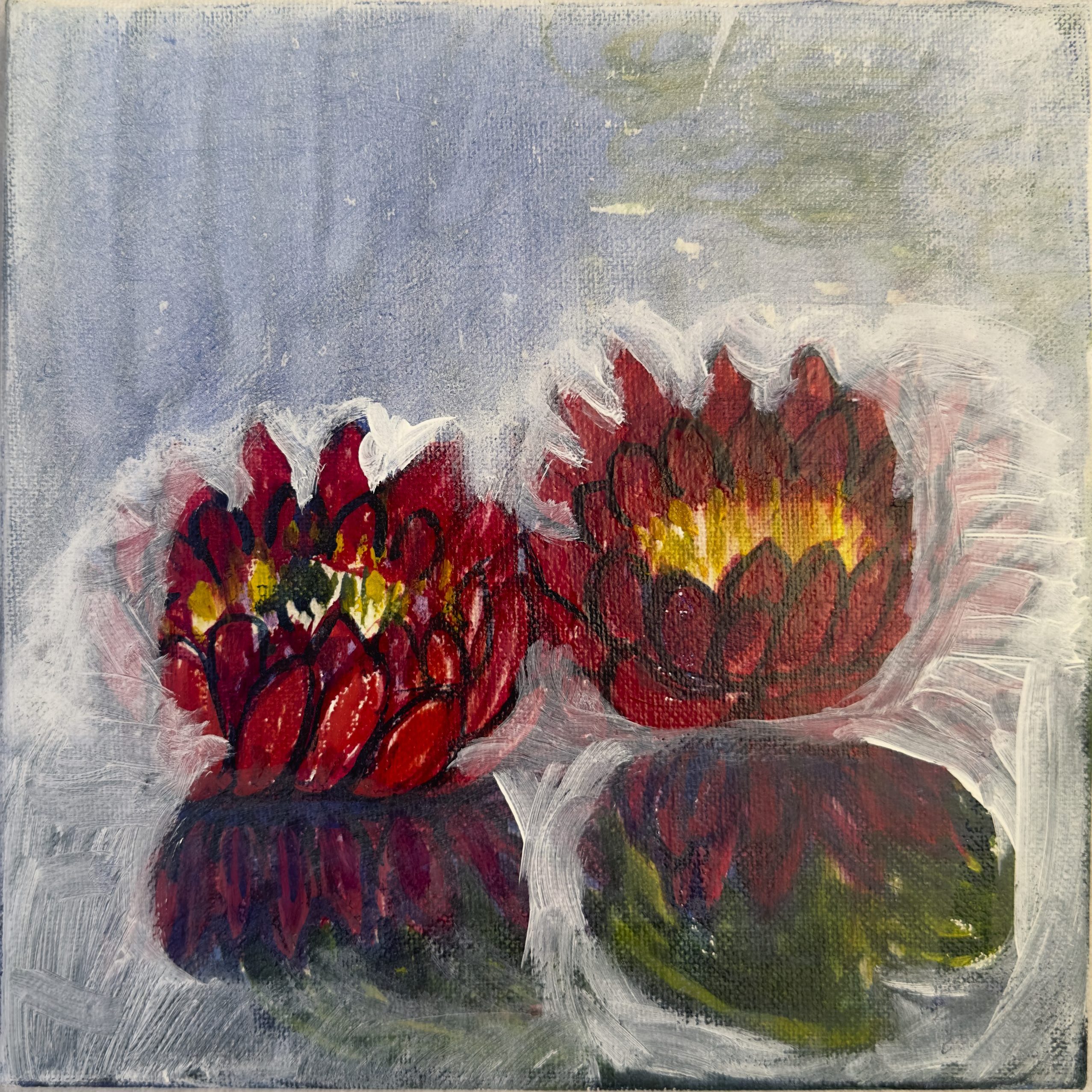 Water Lilies Study, painting by Ukrainian artist Alvi Siren