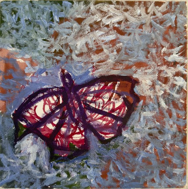 Butterfly Study, painting by Ukrainian artist Alvi Siren