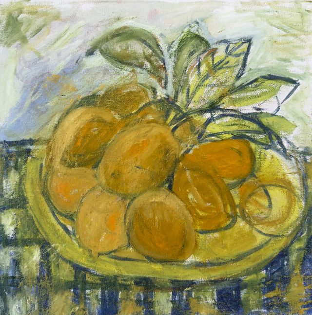 Summer Lemons, painting by Ukrainian artist Alvi Siren