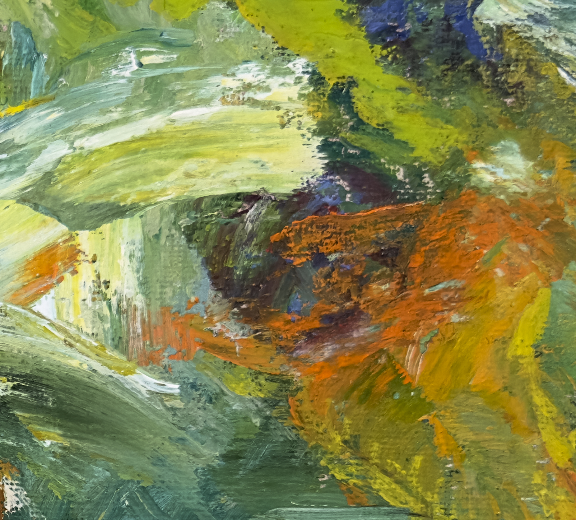 Emerald Boletes (Detail), painting by Ukrainian artist Alvi Siren