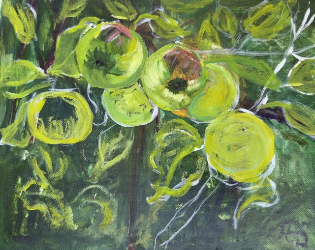 Apple Reverie, painting by Ukrainian artist Alvi Siren