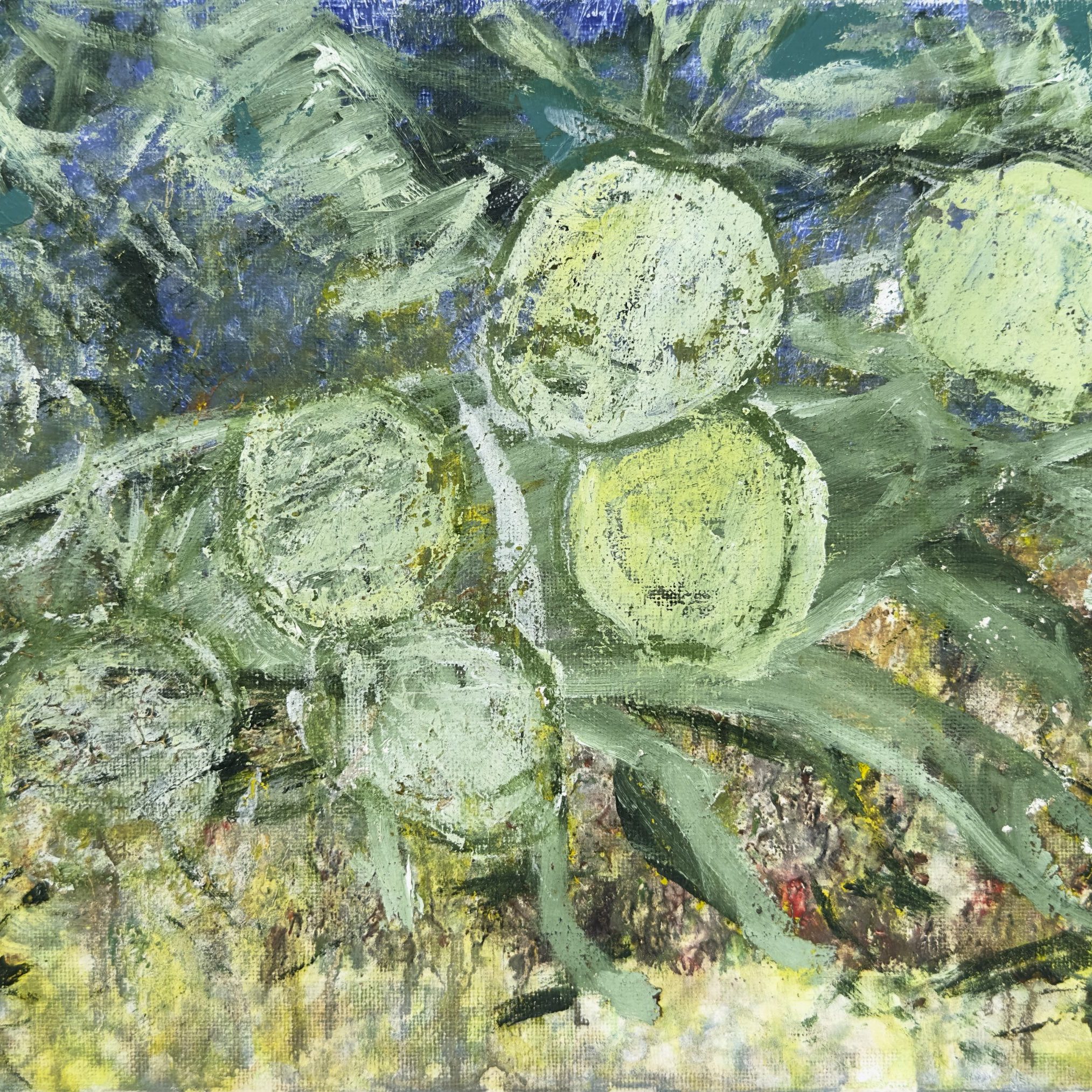 Botanical Line Study, painting by Ukrainian artist Alvi Siren