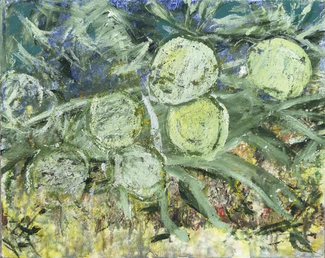 Botanical Line Study, painting by Ukrainian artist Alvi Siren