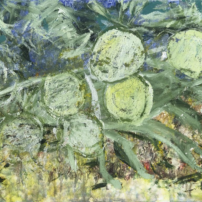 Botanical Line Study, painting by Ukrainian artist Alvi Siren