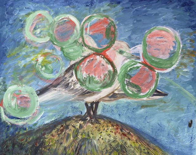 Ethereal Orchard, painting by Ukrainian artist Alvi Siren