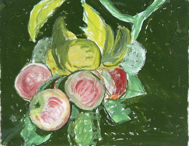 Apple Cluster Composition, painting by Ukrainian artist Alvi Siren