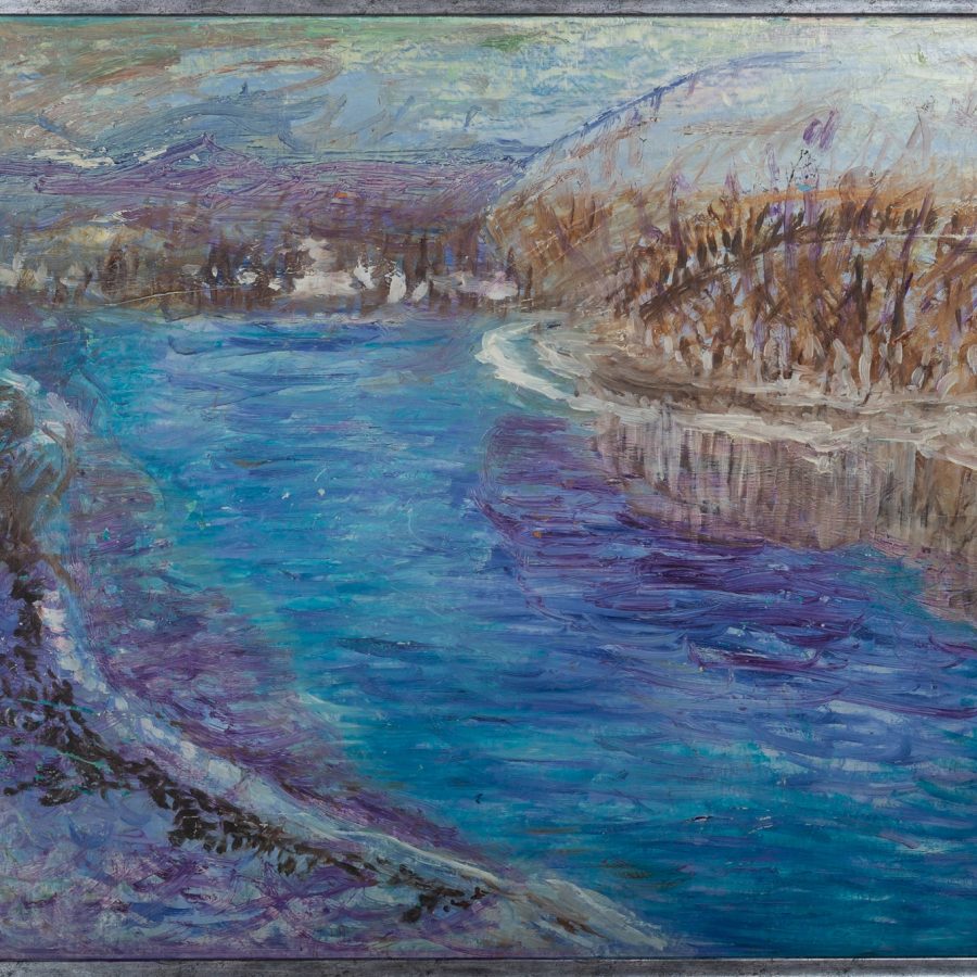 The Blue River, painting by Ukrainian artist Alvi Siren