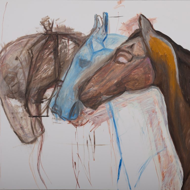 Horse Forms Study, painting by Ukrainian artist Alvi Siren