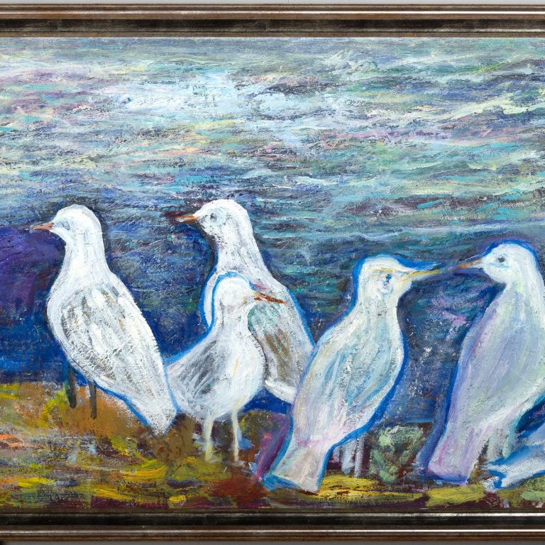 Gathering of Seagulls, painting by Ukrainian artist Alvi Siren
