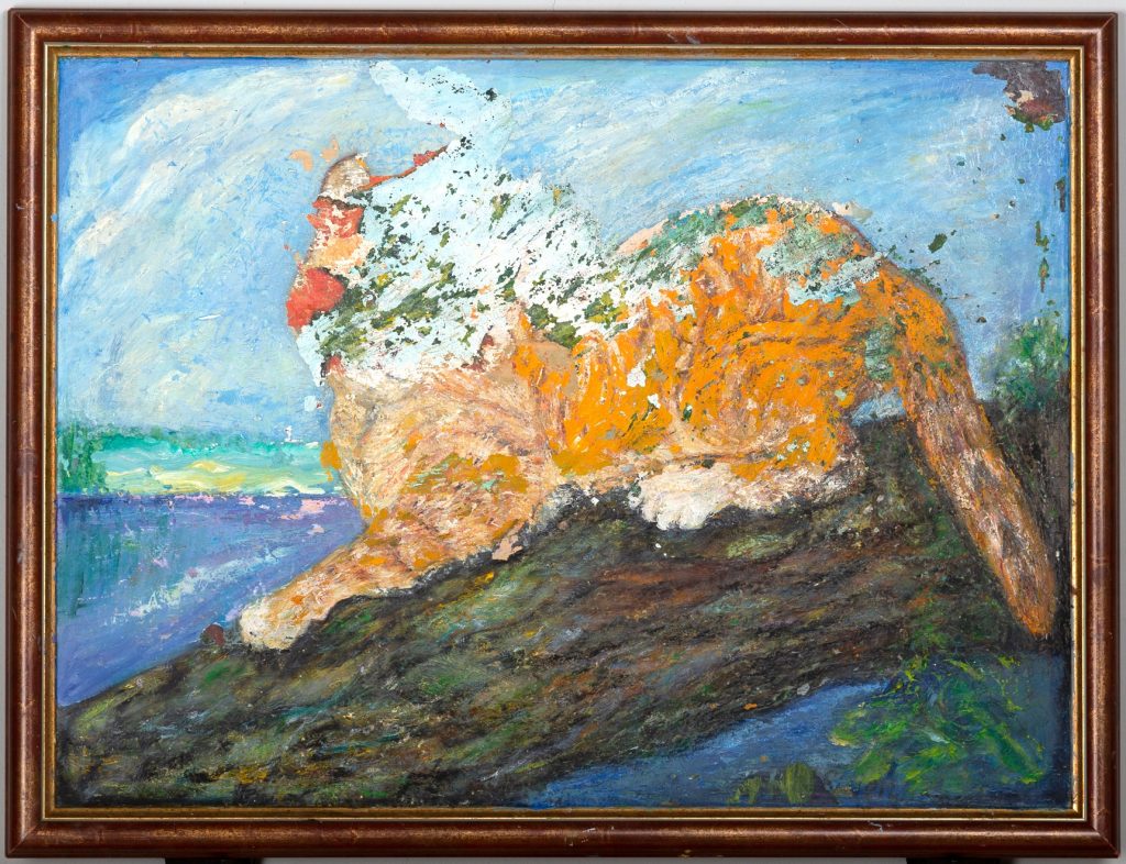 Feline Mirage, painting by Ukrainian artist Alvi Siren