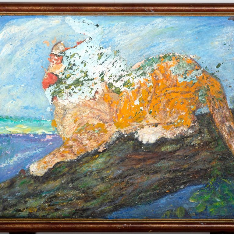 Feline Mirage, painting by Ukrainian artist Alvi Siren