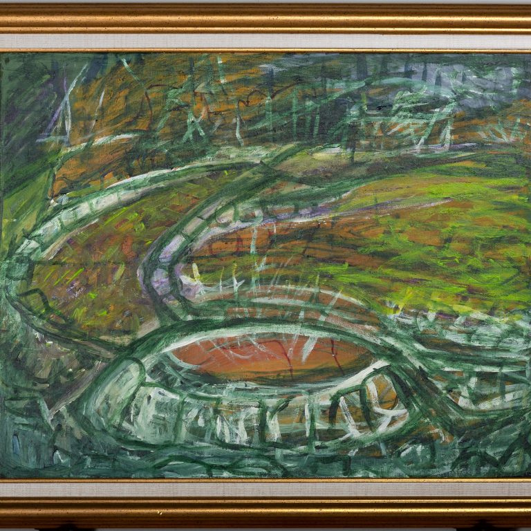 Abstract Parkland, painting by Ukrainian artist Alvi Siren
