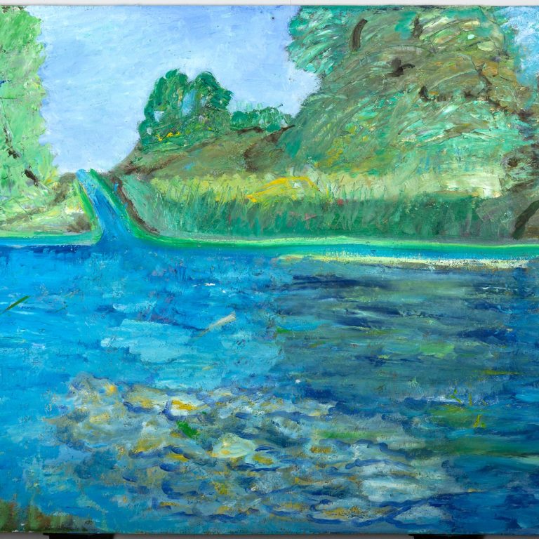 Waterside Impression, painting by Ukrainian artist Alvi Siren