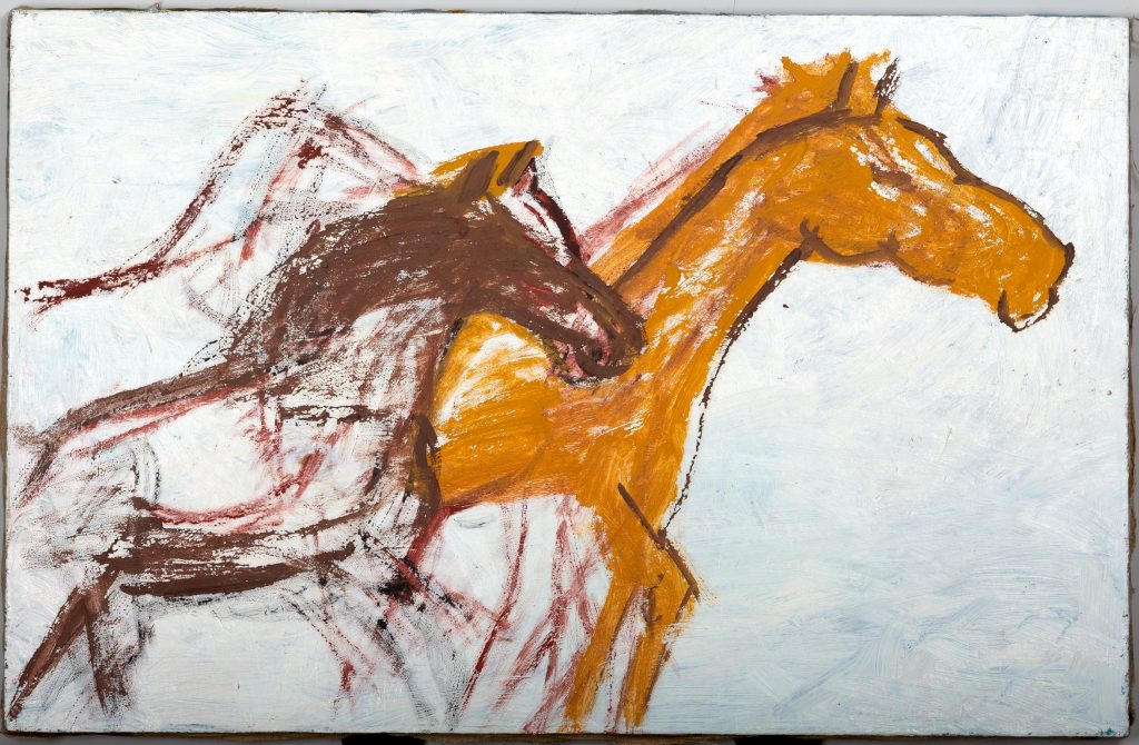 Galloping Echoes Abstract, painting by Ukrainian artist Alvi Siren
