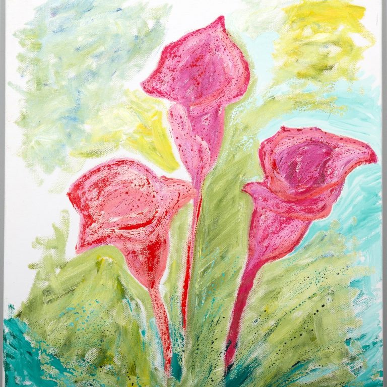Luminous Callas, painting by Ukrainian artist Alvi Siren