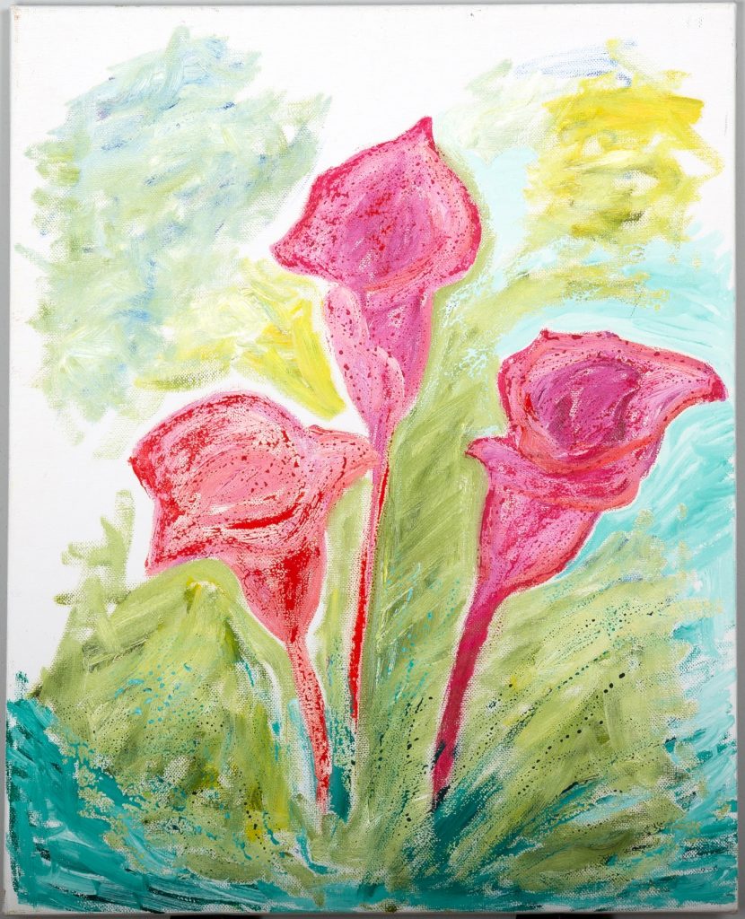 Luminous Callas, painting by Ukrainian artist Alvi Siren