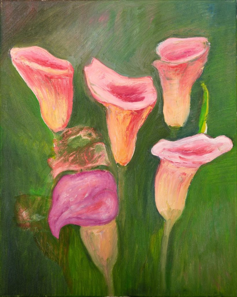 Calla Harmony, painting by Ukrainian artist Alvi Siren