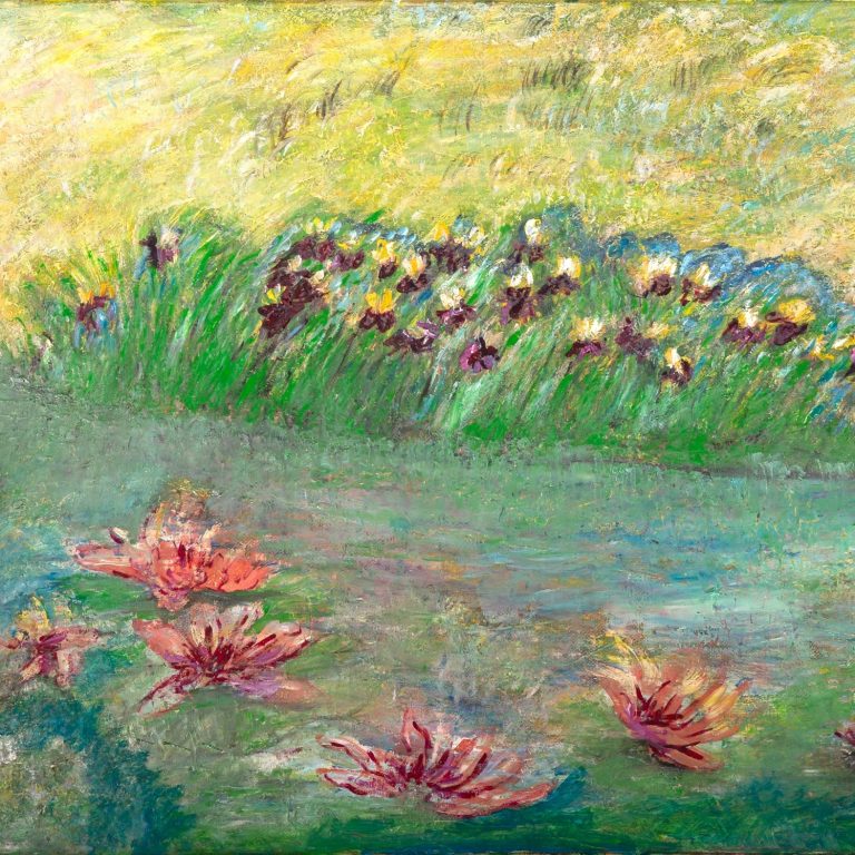 Waterlily Meadow Reverie, painting by Ukrainian artist Alvi Siren