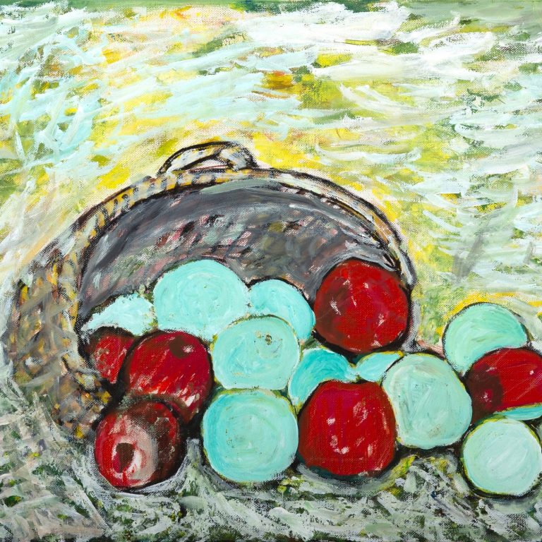 Spilled Harvest Abstract, painting by Ukrainian artist Alvi Siren
